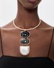 By Adina Eden By Adina Eden Multi Stone Herring Bone Choker Multi Color One - 3