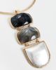 By Adina Eden By Adina Eden Multi Stone Herring Bone Choker Multi Color One - 4