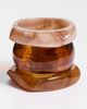 By Adina Eden By Adina Eden Neutral Marble Resin Bangle Trio Set Multi Color One - 2