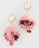By Adina Eden By Adina Eden Painted Shell Pearl Drop Earrings Pink One - 2