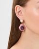 By Adina Eden By Adina Eden Painted Shell Pearl Drop Earrings Pink One - 3