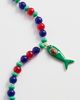 By Adina Eden By Adina Eden Red, Green & Blue Beaded Fish Pendant Necklace Multi Color One - 4