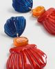 By Adina Eden By Adina Eden Seashell Gem Drop Earrings Multi Color One - 4