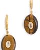 By Adina Eden By Adina Eden Turtle Charm Drop Earrings Brown One - 1