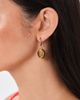 By Adina Eden By Adina Eden Turtle Charm Drop Earrings Brown One - 3