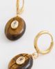 By Adina Eden By Adina Eden Turtle Charm Drop Earrings Brown One - 4