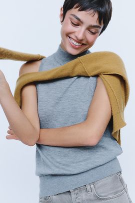 By Anthropologie 100% Cashmere Sleeveless Sweater