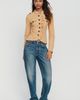 By Anthropologie 100% Cotton Cropped Military Jacket Top - 4