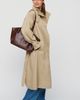 By Anthropologie 100% Cotton Funnel-Neck Trench Coat Jacket - 1