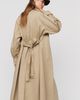 By Anthropologie 100% Cotton Funnel-Neck Trench Coat Jacket - 4