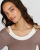 By Anthropologie 100% Cotton Layered Ribbed Tee - 2