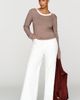 By Anthropologie 100% Cotton Layered Ribbed Tee - 6