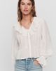 By Anthropologie 100% Cotton Ruffle Blouse - 1
