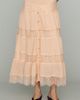 By Anthropologie 100% Cotton Tiered Lace Midi Skirt - 2