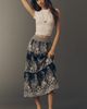 By Anthropologie 100% Cotton Tiered Midi Skirt - 1