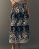 By Anthropologie 100% Cotton Tiered Midi Skirt - 3