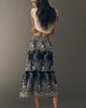 By Anthropologie 100% Cotton Tiered Midi Skirt - 4