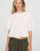 By Anthropologie 100% Cotton Tiered Swing Blouse - 1