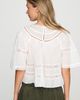 By Anthropologie 100% Cotton Tiered Swing Blouse - 4