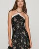 By Anthropologie 100% Silk Lace-Trim Halter Mini Dress - 1