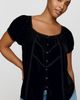 By Anthropologie Amber Velvet Top - 1