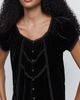By Anthropologie Amber Velvet Top - 8