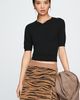 By Anthropologie Animal Print Sweater Skirt - 1
