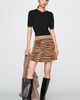 By Anthropologie Animal Print Sweater Skirt - 3