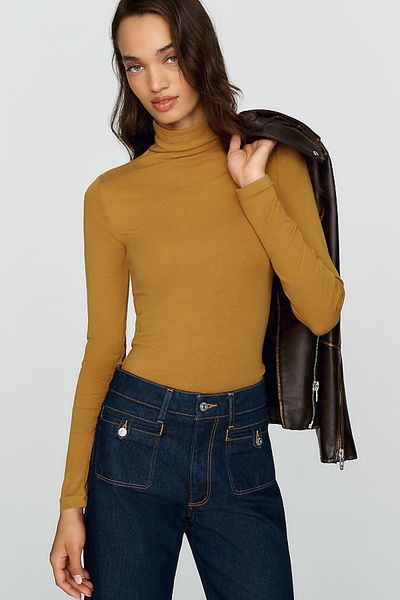By Anthropologie Arena Everyday Wool Blend Turtleneck