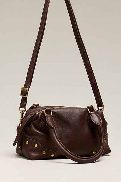 By Anthropologie Arina Leather Mini Satchel