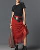 By Anthropologie Asymmetric Drop-Waist Lace Midi Skirt - 1