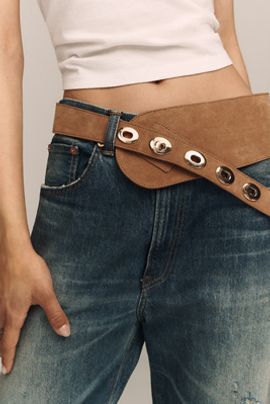 By Anthropologie Asymmetric Low-Slung Belt