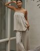 By Anthropologie Aubrey Linen Blend Strapless Top - 1