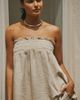 By Anthropologie Aubrey Linen Blend Strapless Top - 3