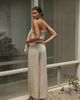 By Anthropologie Aubrey Smocked Linen Blend Pants - 2