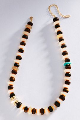 By Anthropologie Beaded Preppy Necklace