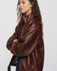 By Anthropologie Belted Faux Leather Jacket - 3