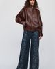 By Anthropologie Belted Faux Leather Jacket - 5