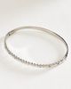 By Anthropologie Bezel-Set Crystal Station Bangle Bracelet - 1