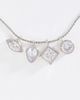 By Anthropologie Bezel Cluster Crystal Pendant Necklace - 2