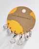 By Anthropologie Bezel Crystal Earrings, Set of 3 - 1