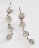 By Anthropologie Bezel Crystals Drop Earrings - 1