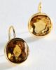 By Anthropologie Bezel Cushion French Hook Earrings - 1