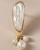By Anthropologie Bezel Freshwater Pearl Earrings - 2