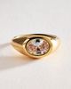 By Anthropologie Bezel Stacking Ring - 3