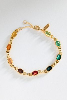 By Anthropologie Bezel Stone Bracelet
