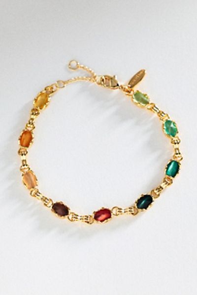 By Anthropologie Bezel Stone Bracelet