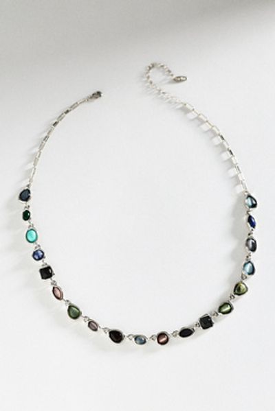 By Anthropologie Bezel Stone Necklace