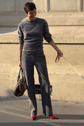 By Anthropologie Brushed Cotton Blend Slim Trousers Pants