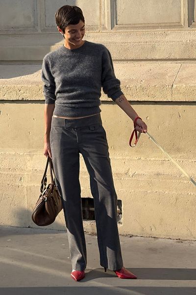 By Anthropologie Brushed Cotton Blend Slim Trousers Pants